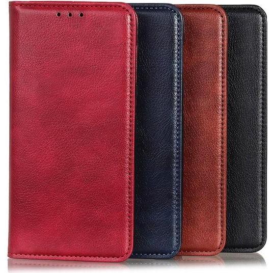 Thumbnail - MU Classic Litchi V Leder Bookcover Series (Huawei P40), Smartphone Hülle, Schwarz