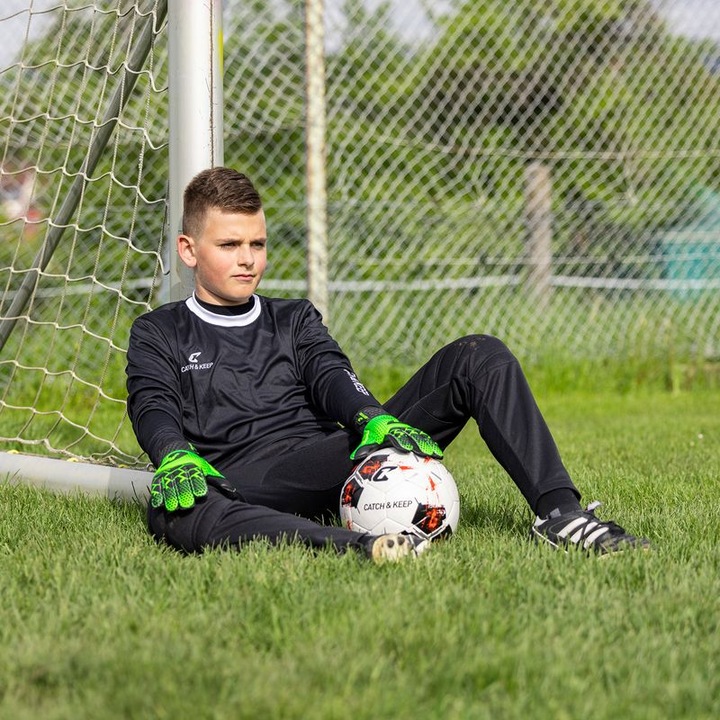 Produktbild Catch & Keep Fussballhandschuhe Kralle Protector Gr. 7 Grün Torwart Keeper Goalie Handschuhe (7)