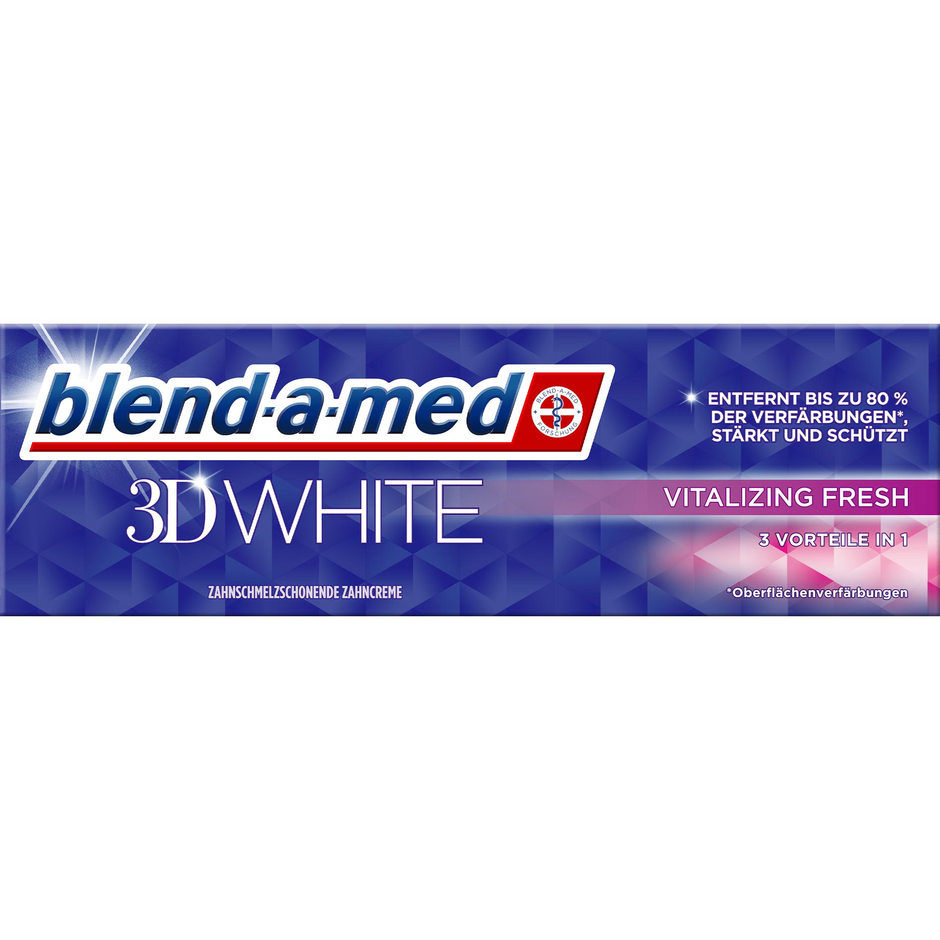 Blend-a-dent, Zahnpasta, 3D White (75 ml)