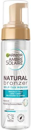 Productafbeelding Garnier Ambre Solaire Natuurlijke Bronzer Zelfbruinende Mousse (Zelfbruinende doek, 200 ml)