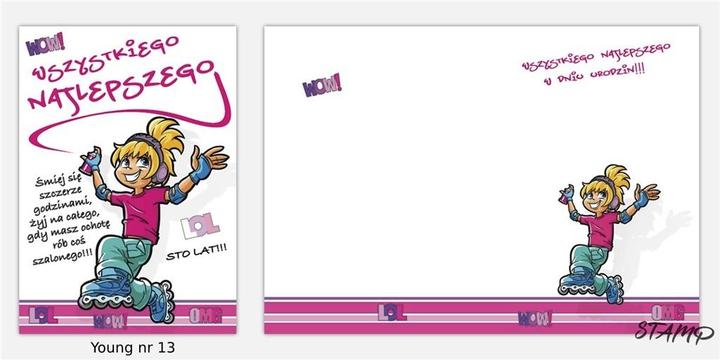 Produktbild Stamp Junge B6 Karte + Umschlag Nr. 013