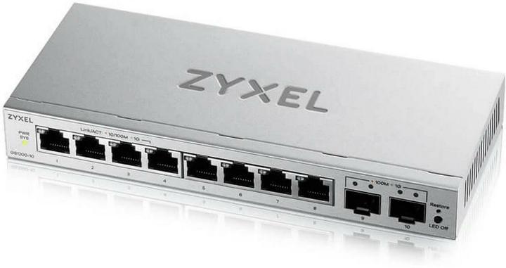 Actual product image Zyxel GS1200-10V3 8-Port Gigabit, 2xSFP web/smart managed (10 ports)