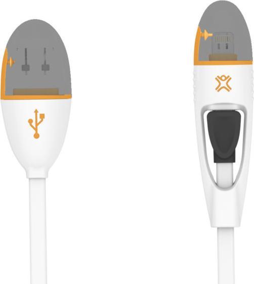 Produktbild XtremeMac Lightning Flachkabel (1 m, USB 2.0)