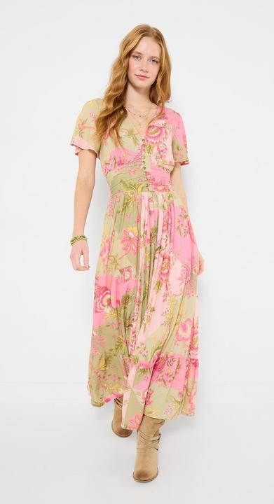Image du produit Joe Browns Contrasting Floral Patchwork Maxi Dress (44)