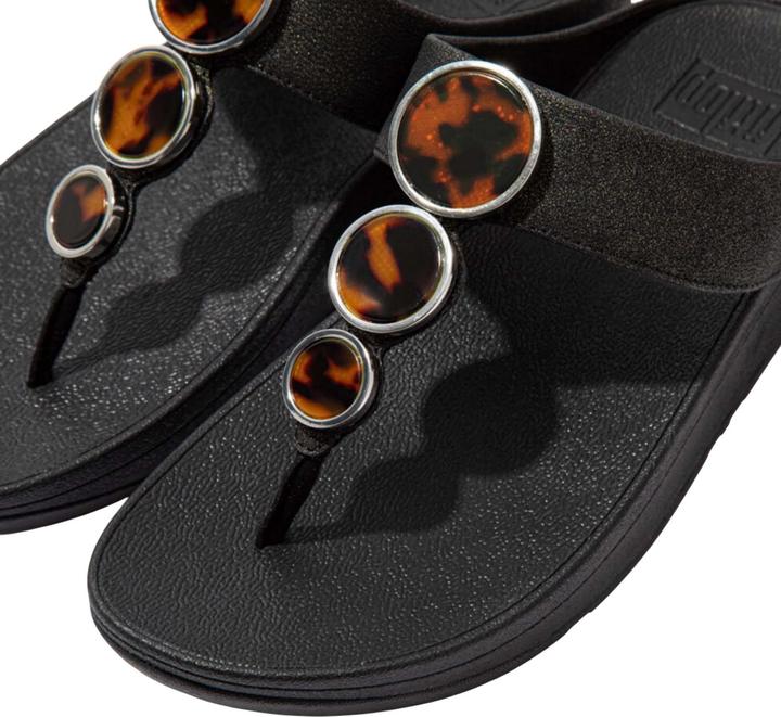 Actual product image Jim Thompson Womens/Ladies Halo Shimmer Toe Post Sandals (43)