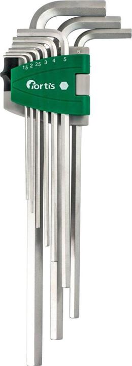 Image du produit Magni Jeu de tournevis d'angle dans support plastique 9 pièces 1,5-10mm de long FORTIS