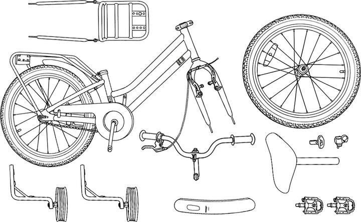 Produktbild vidaXL Kinderfahrrad (12")