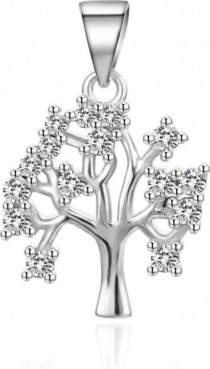 Agato Charmant pendentif en argent avec zircons Tree of Life AGH768 (Zircones)