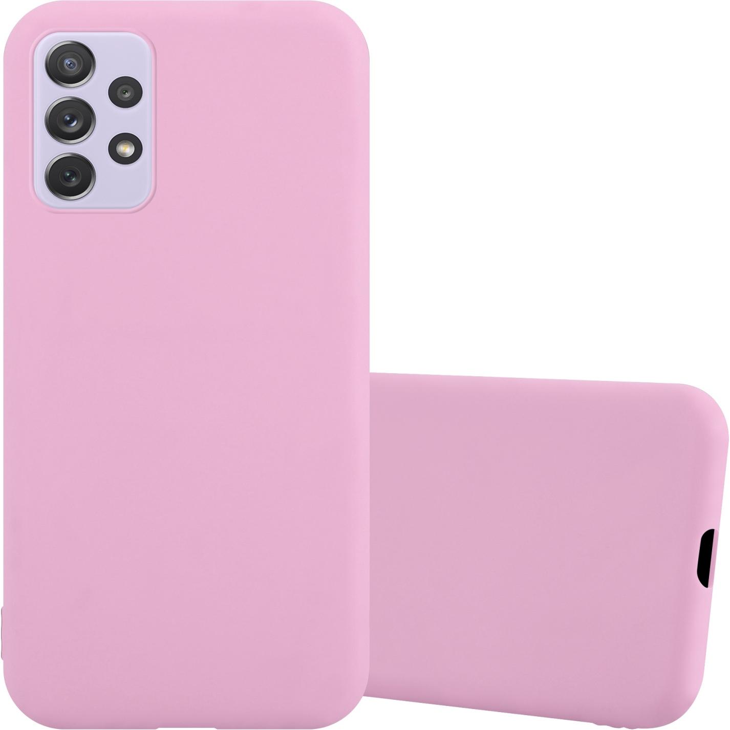 Cadorabo TPU Candy Hülle für Samsung Galaxy A73 5G (Samsung Galaxy A73 5G), Smartphone Hülle, Rosa