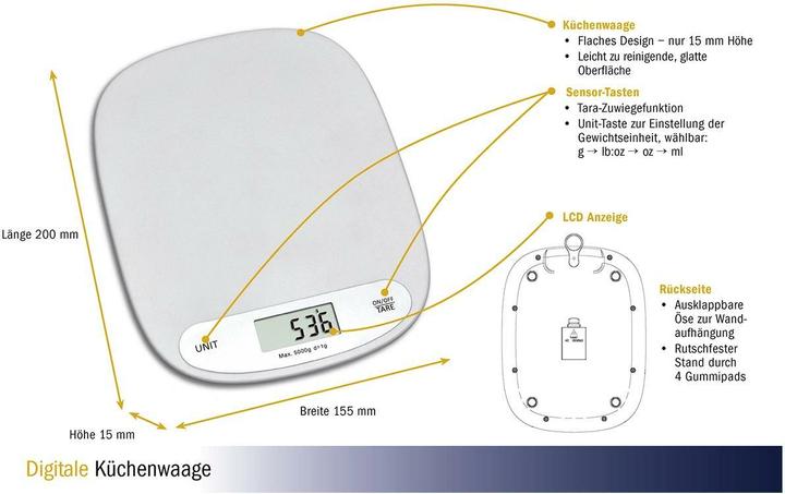 Produktbild TFA Digitale Küchenwaage