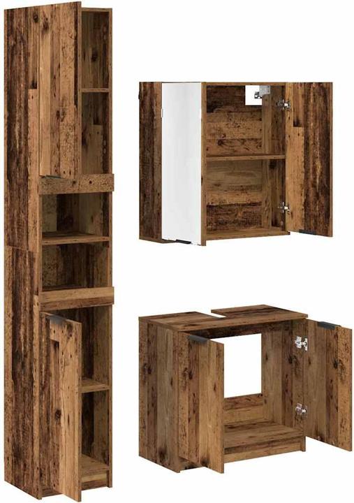 Produktbild vidaXL Badezimmerschrank (34 x 34 x 188.50 cm)