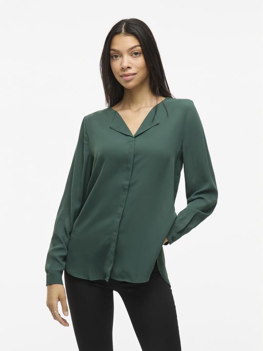 Produktbild Vila High Low geteilter Kragen Hemd (L)