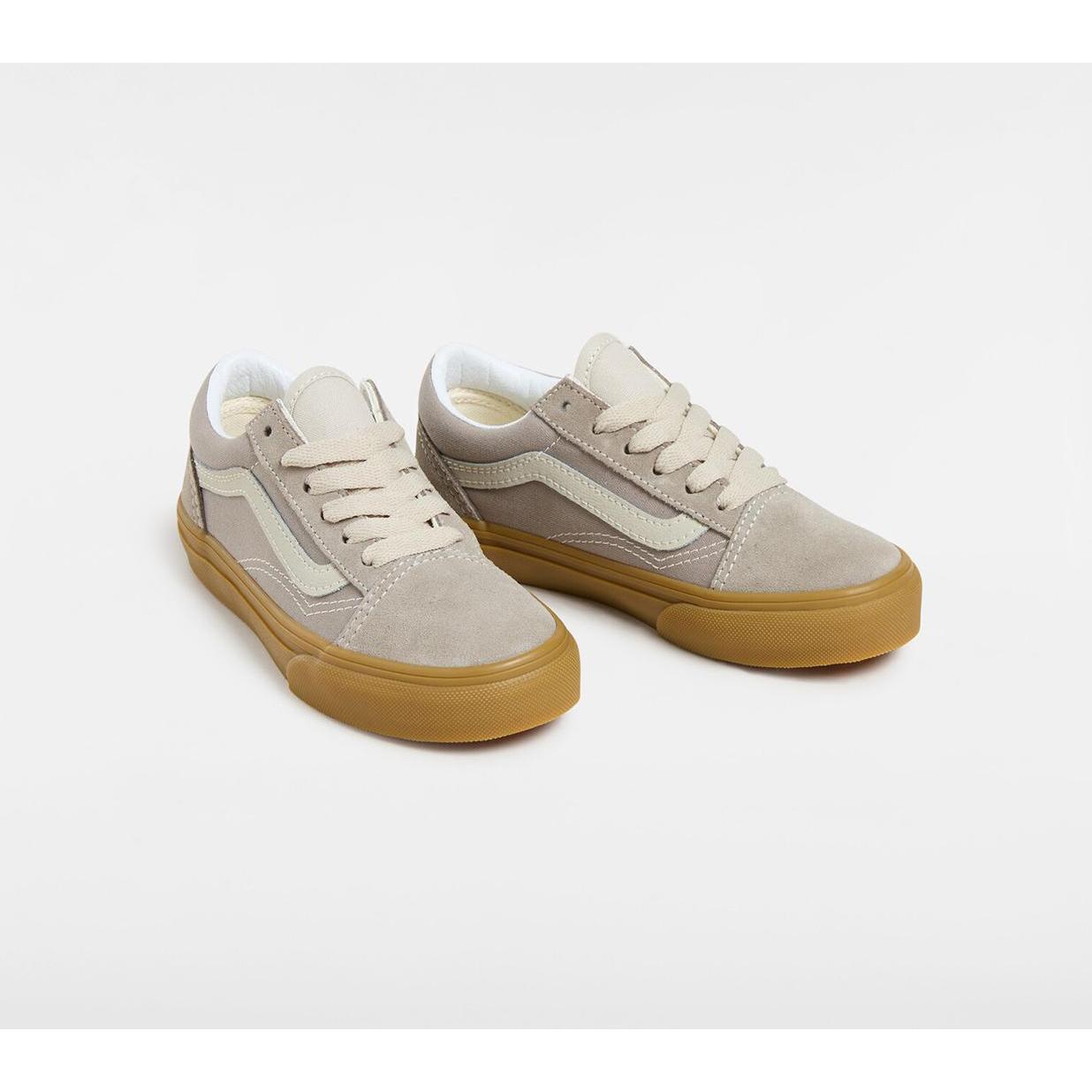 Vans, Unisex, Sneaker, Old Skool NEUTRAL BLOCK GRAY/GUM, Grau, (38)