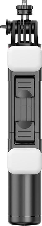 Actual product image Hurtel Selfie stick WC13YDS telescopic tripod 1.3m with double lamp and phone holder - black