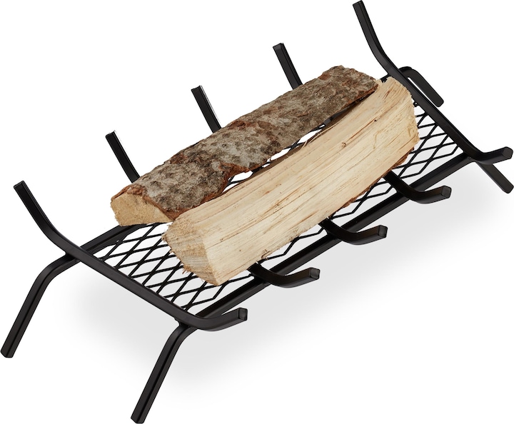 Immagine prodotto Relaxdays Brucialegna da camino con 4 piedi (58 x 28 x 16 cm)
