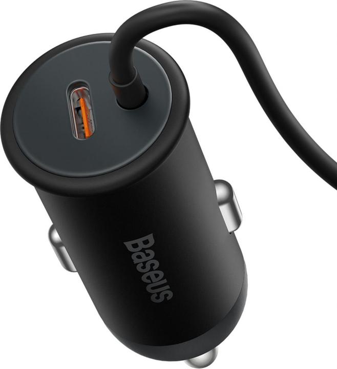 Productafbeelding Baseus Magnetische autotelefoonhouder CW01 aan ventilatierooster met autolader USB-C, 15W + 25W (zwart)