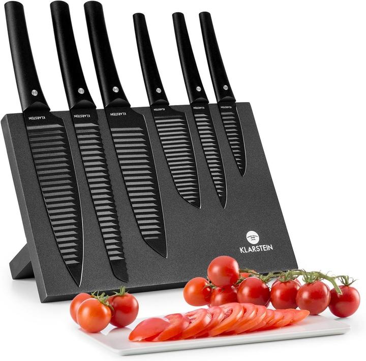 Klarstein Ensemble de couteaux Kissaki Noir