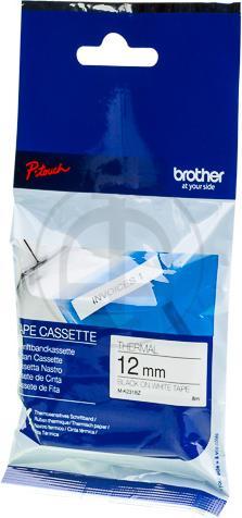 Actual product image Brother MK-231BZ DirectLabel black on white 12mm x 8m Black White P-Touch M 9-12mm (1.20 cm, White)