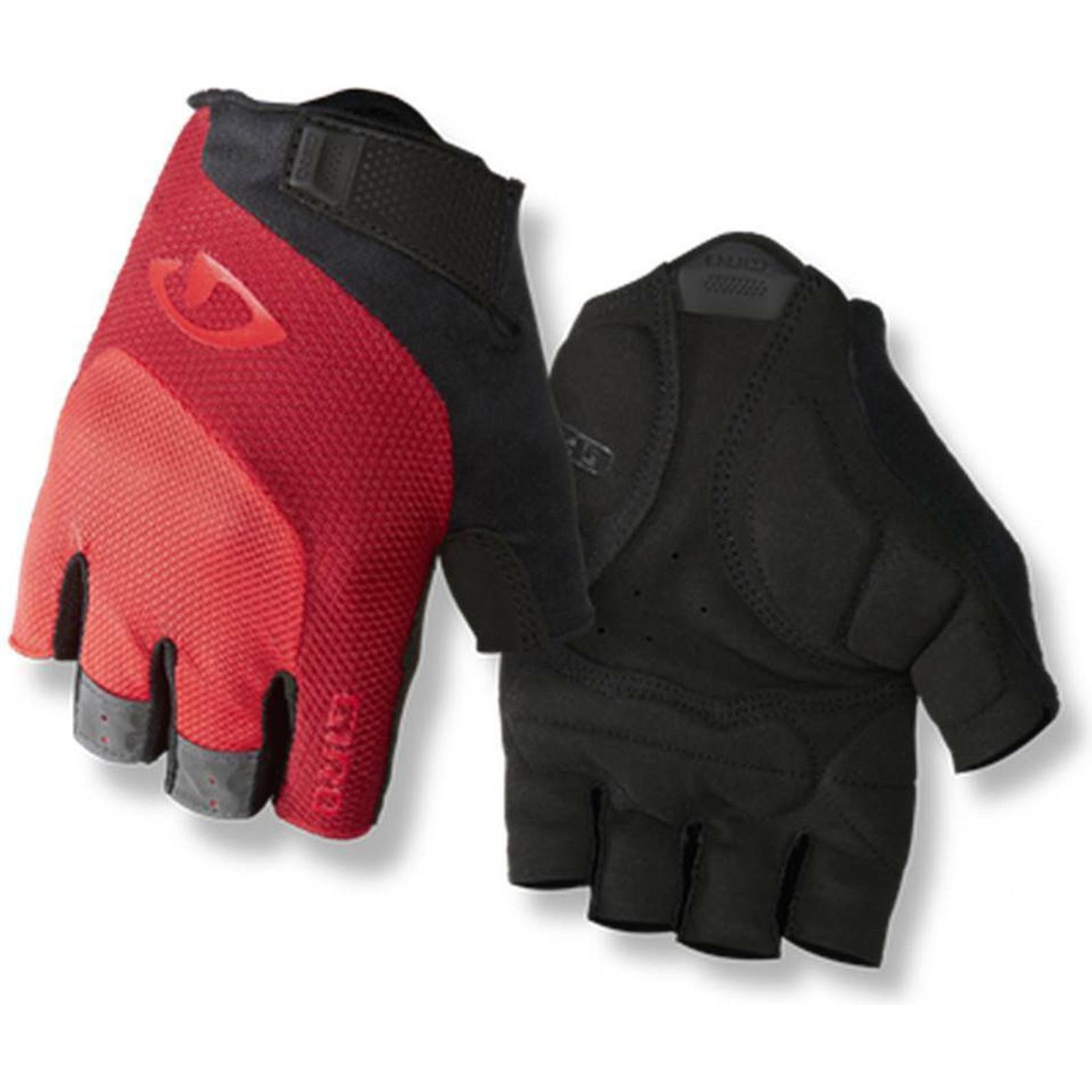 Giro, Unisex, Handschuhe, Fahrradhandschuhe Bravo Gel, Rot, Schwarz, (M)