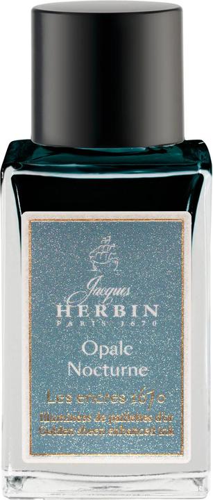 Herbin Tinte 1670 Opale nocturne, Goldschimmer, Flakon 15ml - Opale nocturne (Gold)