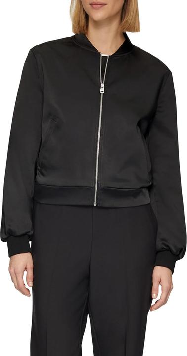 Actual product image S.Oliver Indoor-Jacke Satinblouson mit Rippbündchen (46)