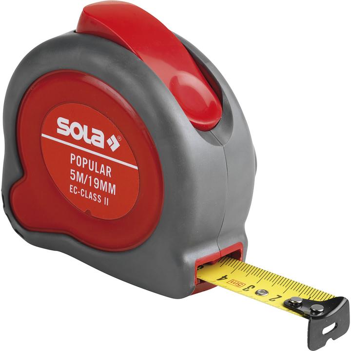 Actual product image Sola Popular rolling tape measure with EC test mark (accuracy 2) Roll metre 5m (5 m)