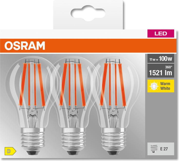 Produktbild Osram Led Base Classic A (E27, 11 W, 1521 lm, 1 x, D)