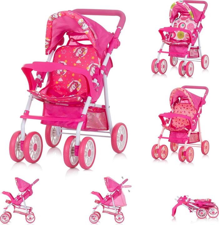 Produktbild Chipolino Puppenwagen Dolly Korb faltbar