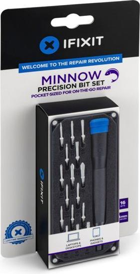 Actual product image iFixit Minnow Werkzeugset (000, 0, P5 Y000, TR8, PZ1 1x, Y0, TR10 P2, T5 TR6, T4, 2.5 mm T3)