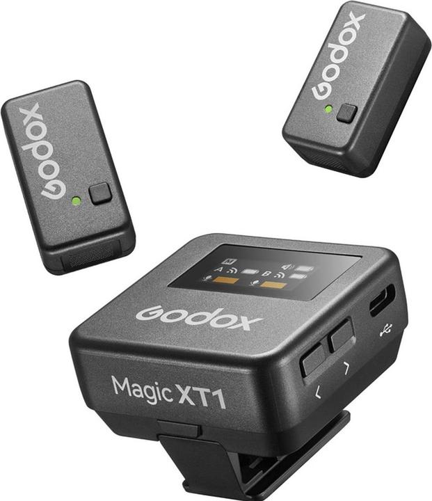 Godox 2,4 GHz Zweikanal-Drahtlosmikrofonsystem mit Kugelcharakteristik