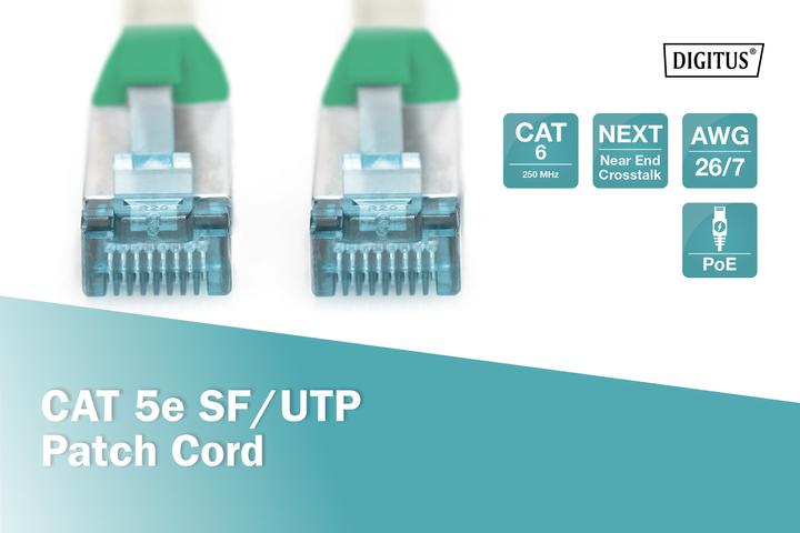 Image du produit Digitus CAT5e SF-UTP crossover-PK,2m (S/FTP, CAT5e, 2 m)