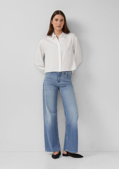 Immagine prodotto s.Oliver Bluse Verkürzte Bluse mit verdeckter Knopfleiste (46)