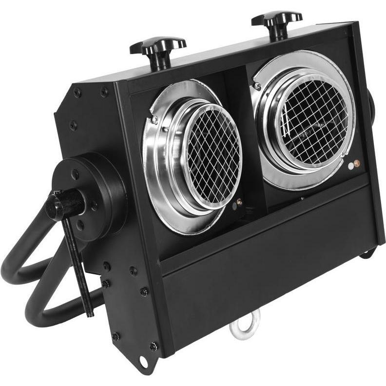 Eurolite Halogen-Blinder Audience Blinder 2 x PAR-36 schwarz, Zubehör DJ, Schwarz