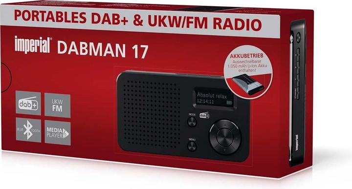 Actual product image Imperial DABMAN 17 DAB+ / FM Stereo Radio Black (Bluetooth)
