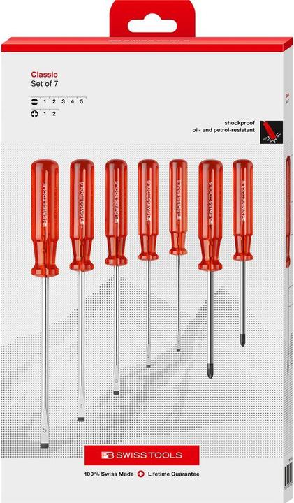 Produktbild PB Swiss Tools Schraubenziehersätze (Phillipps-Kreuzschlitz (PH), Schlitzschrauben)