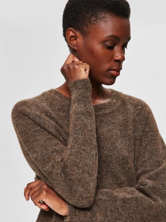 Image du produit Selected Femme Pull en laine à col ras du cou (XS)