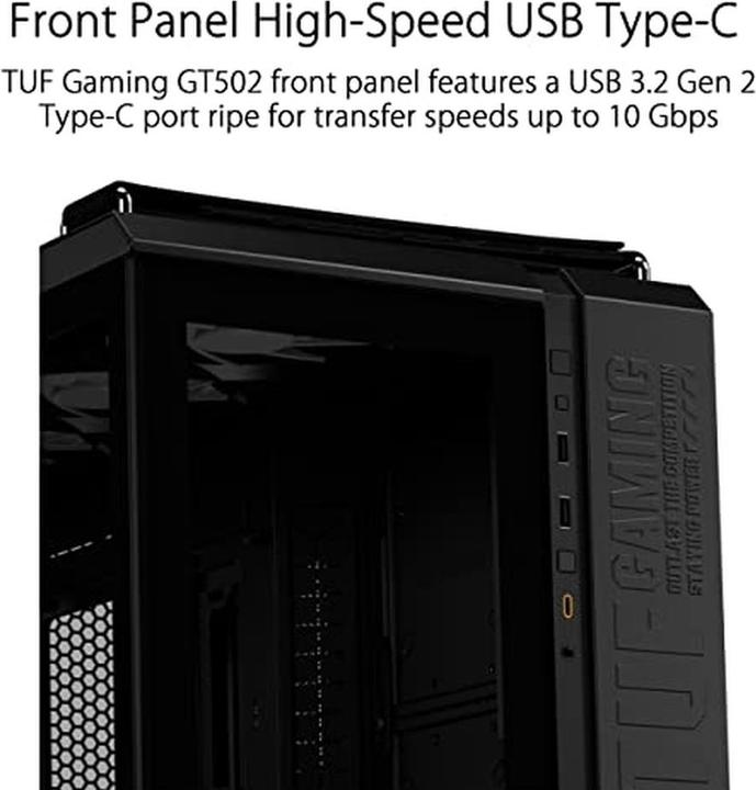 Actual product image ASUS TUF Gaming GT502 Tempered Glass (ATX, mATX, Mini-ITX)