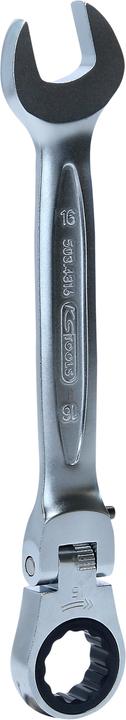 Actual product image KS Tools GEARplus joint ratchet ring open end wrench lockable (16 mm)