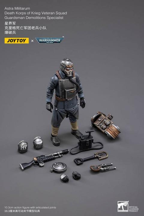 Produktbild Joy Toy Warhammer 40k figurine 1/18 Death Korps of Krieg Veteran Squad Guardsman Demolitions Specialist 10 c