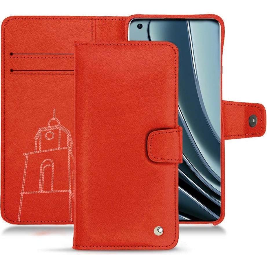 Noreve Lederschutzhülle Wallet (OnePlus 10 Pro), Smartphone Hülle, Orange