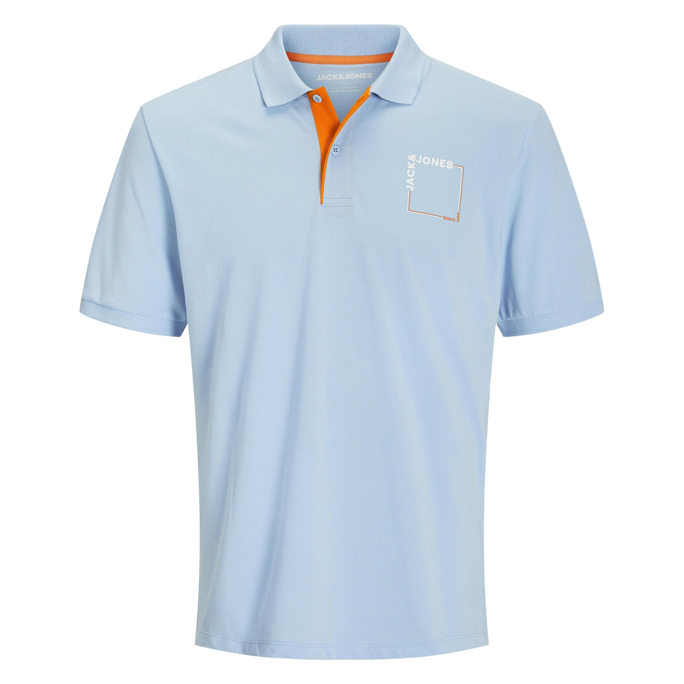 Jack & Jones, Herren, Shirts, Jjverner Polo Ss, Blau, (S)