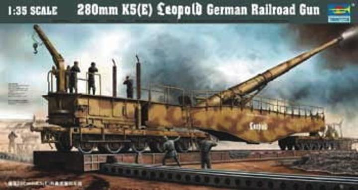 Produktbild Trumpeter Eisenbahngeschütz Leopold 280mm K5 (E)