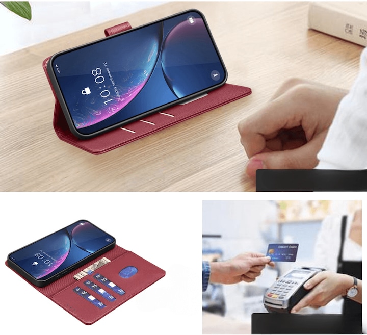 Productafbeelding Binfen Color Galaxy A16 - BINFEN leren hoesje met RFID-locker (Samsung Galaxy A16 5G)