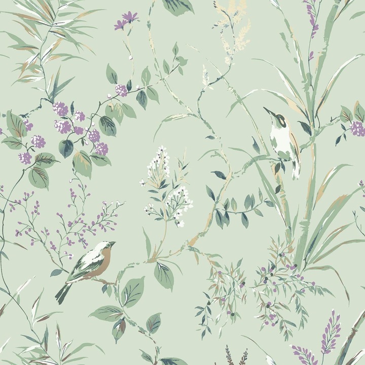 Crown Tapete Mariko Vogel (53 x 1000 cm)