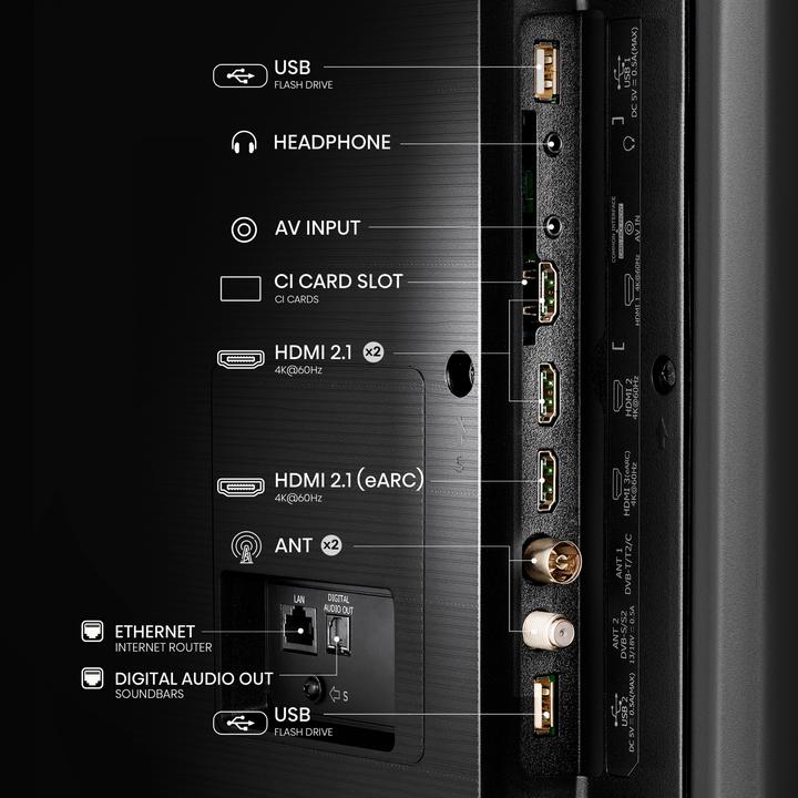 Actual product image Hisense TV 43A7NQ (43", QLED, UHD, 2024)