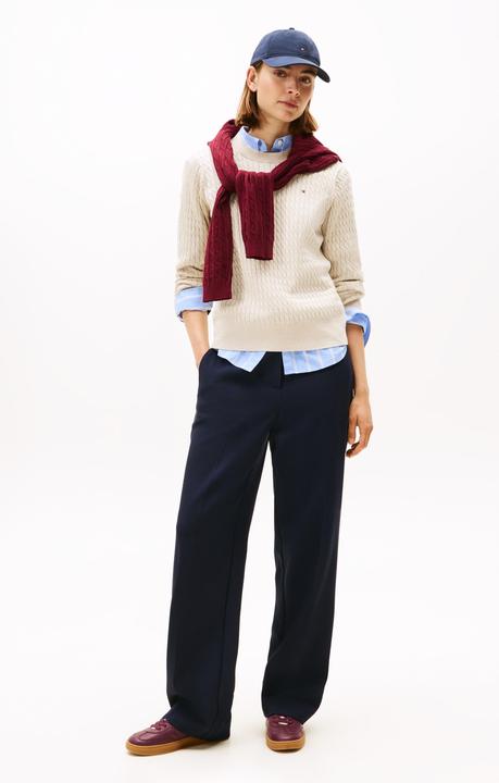 Produktbild Tommy Hilfiger Co Cable Fine Gg C-Nk Ls Swt (XL)