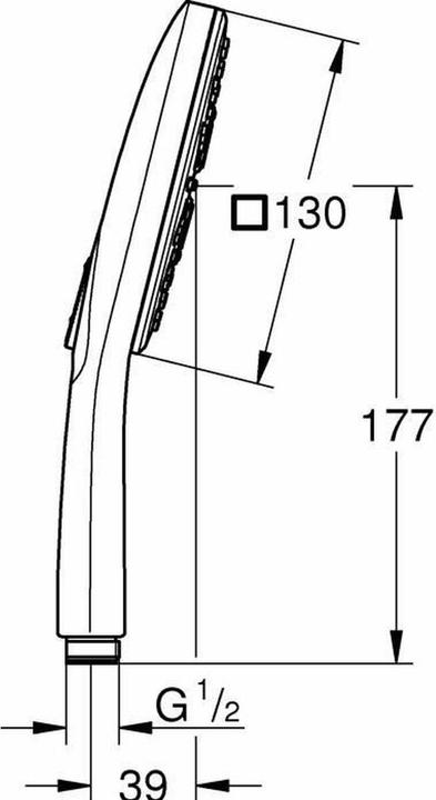 Immagine prodotto Grohe Vitalio SmartActive Cube 130 (3 Tipi di raggi, 9.50 l/min)