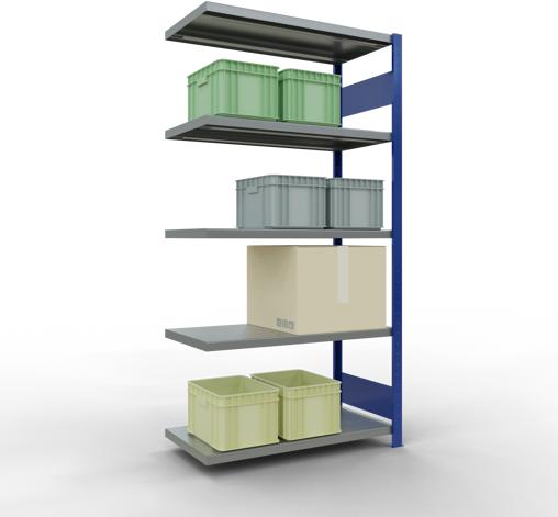 Actual product image Schulte Lagertechnik MULTIplus250 boltless add-on bay system with length bolts