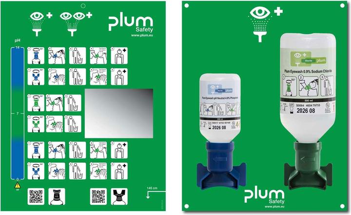 Actual product image Plum Eye rinsing solution pH Neutral 500 ml NaCl (First aid set accessories)