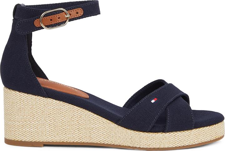 Actual product image Tommy Hilfiger Flag Criss-Cros Mid Wedge Espad (40)